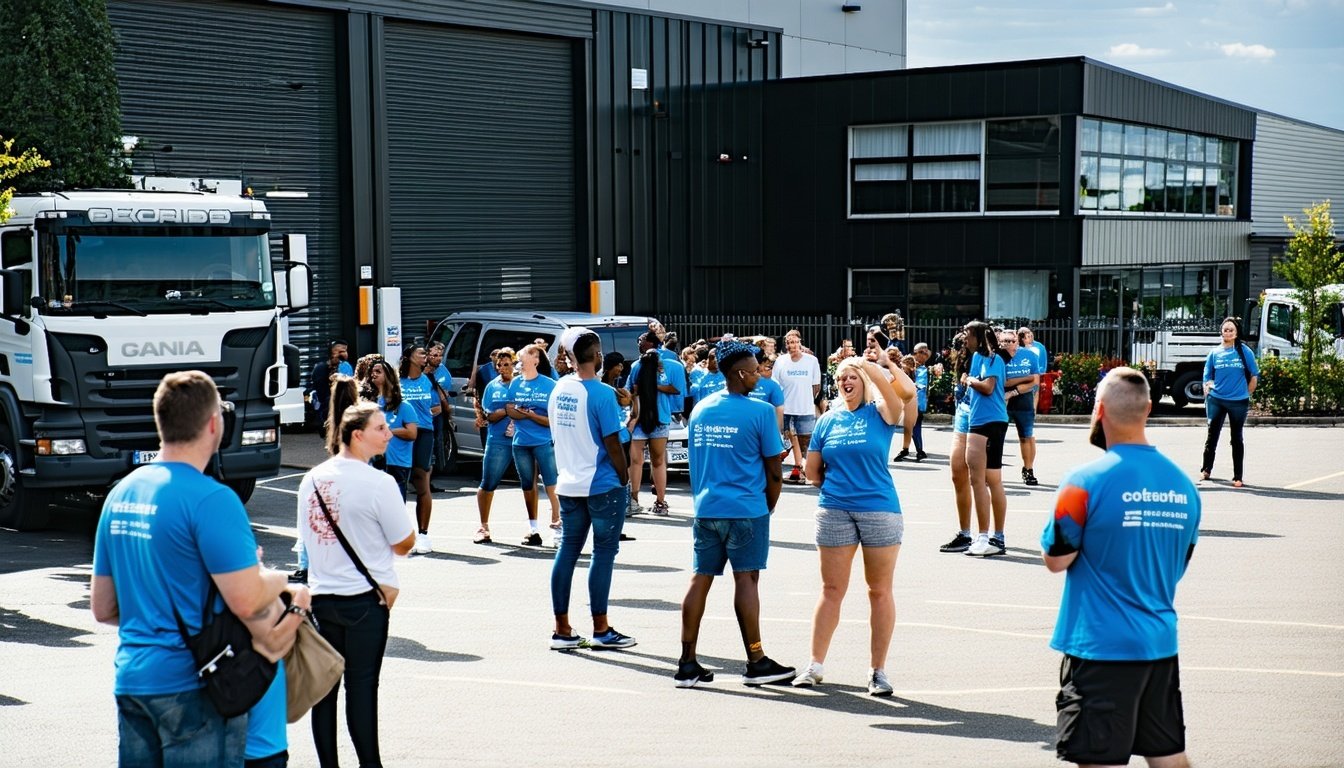 Community event activation at a commercial property